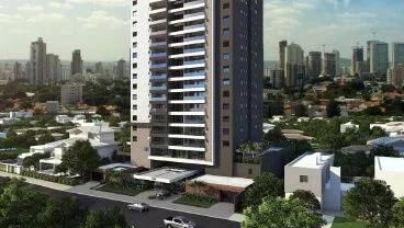 Apartamento à venda em Goiânia no Setor Bueno - Empreendimento Finest Bueno da Construtora Serca - Fachada (Card)