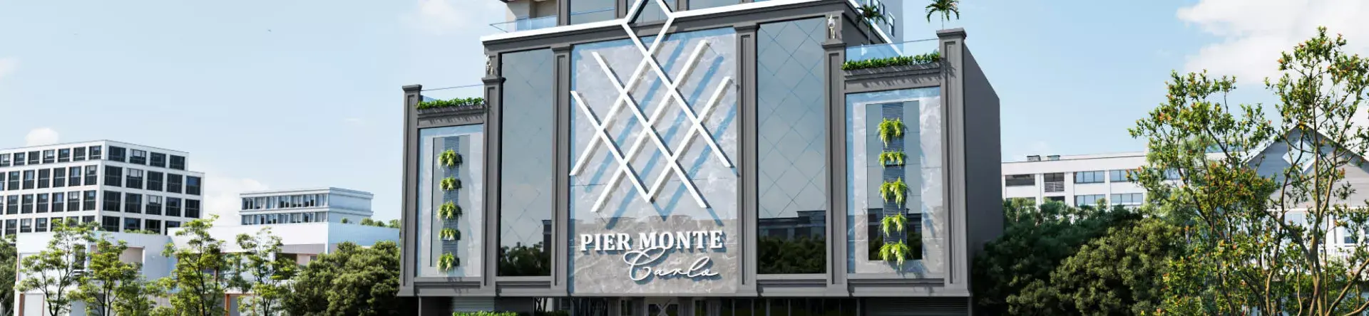 Fachada do Pier Monte Carlo, da STV Construções